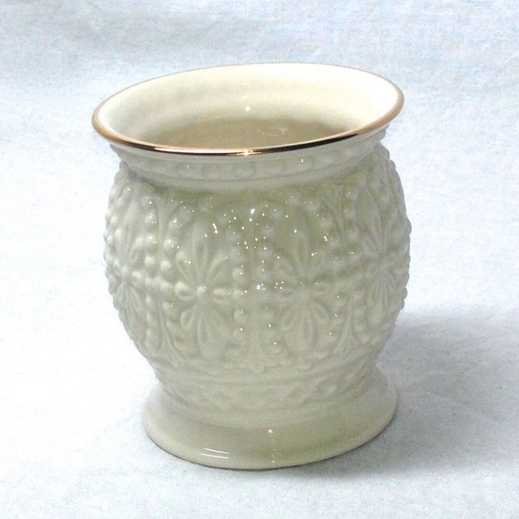 Vintage Lenox Handcrafted Porcelain White Small Tea light Candle Holder NIB - Picture 6 of 8